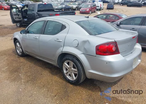 2012 Dodge Avenger Sxt из США, поврежденный, VIN 1C3CDZCB5CN182809